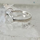 Infinity ring figure 8 band size 6.25 sterling silver women girls