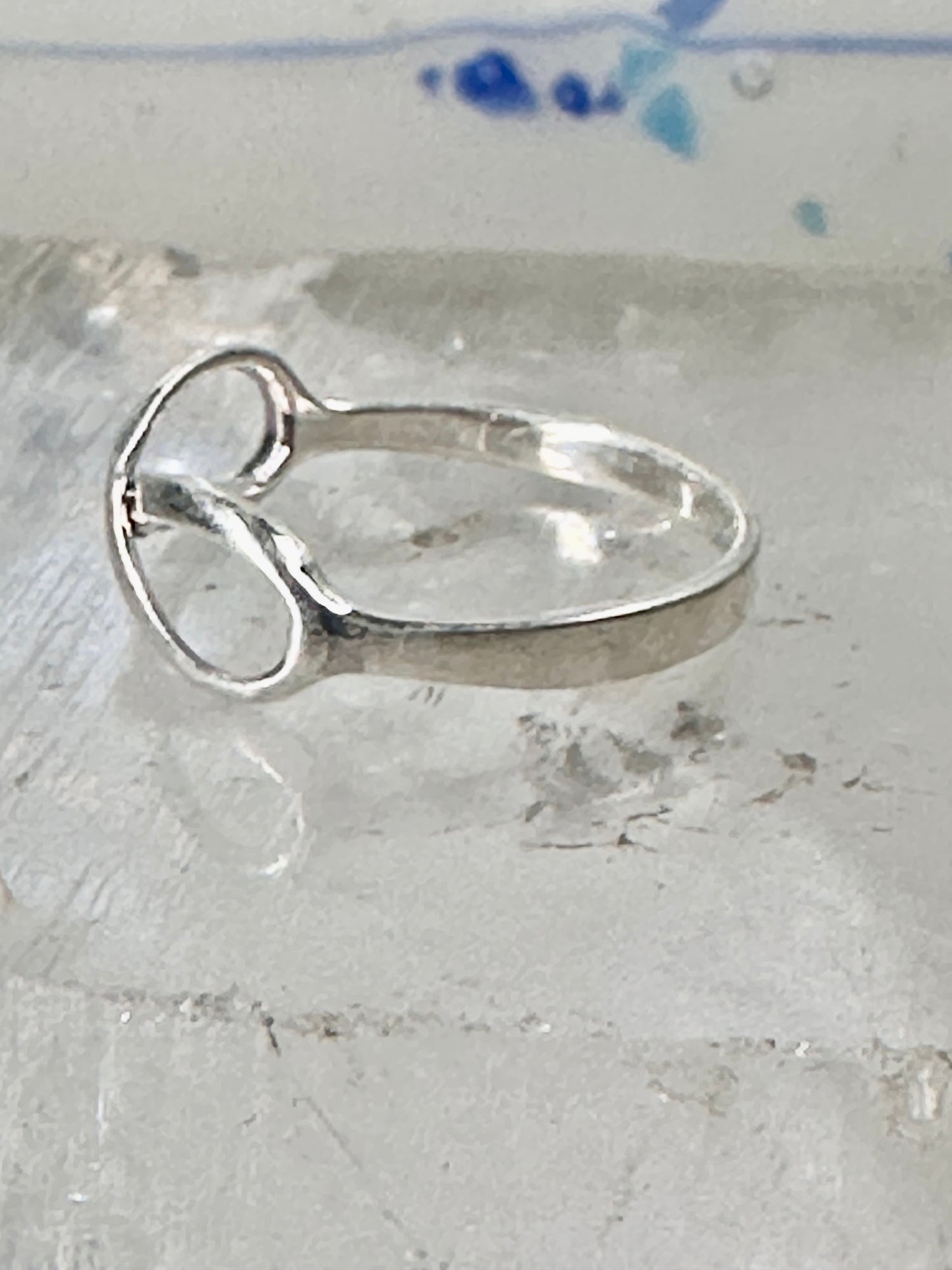 Infinity ring figure 8 band size 6.25 sterling silver women girls