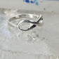 Infinity ring figure 8 band size 6.25 sterling silver women girls