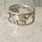 Vintage ring Elephant band size 5 sterling silver women girls pinky