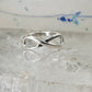 Infinity ring figure 8 band size 6.25 sterling silver women girls