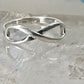 Infinity ring figure 8 band size 6.25 sterling silver women girls