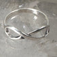 Infinity ring figure 8 band size 6.25 sterling silver women girls