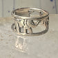 Vintage ring Elephant band size 5 sterling silver women girls pinky