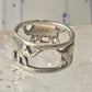 Vintage ring Elephant band size 5 sterling silver women girls pinky