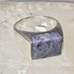 Sodalite ring size 12 southwestern sterling silver women men