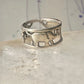 Vintage ring Elephant band size 5 sterling silver women girls pinky