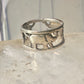 Vintage ring Elephant band size 5 sterling silver women girls pinky