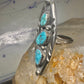 Long Navajo ring size 5.50 turquoise sterling silver women men