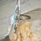 Long Navajo ring size 5.50 turquoise sterling silver women men