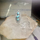 Long Navajo ring size 5.50 turquoise sterling silver women men
