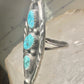 Long Navajo ring size 5.50 turquoise sterling silver women men
