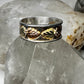 Black Hills Gold ring size 13.75 Wedding band leaves sterling silver women men