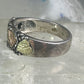 Black Hills Gold Ring wedding leaves band size 13.50 sterling silver women men