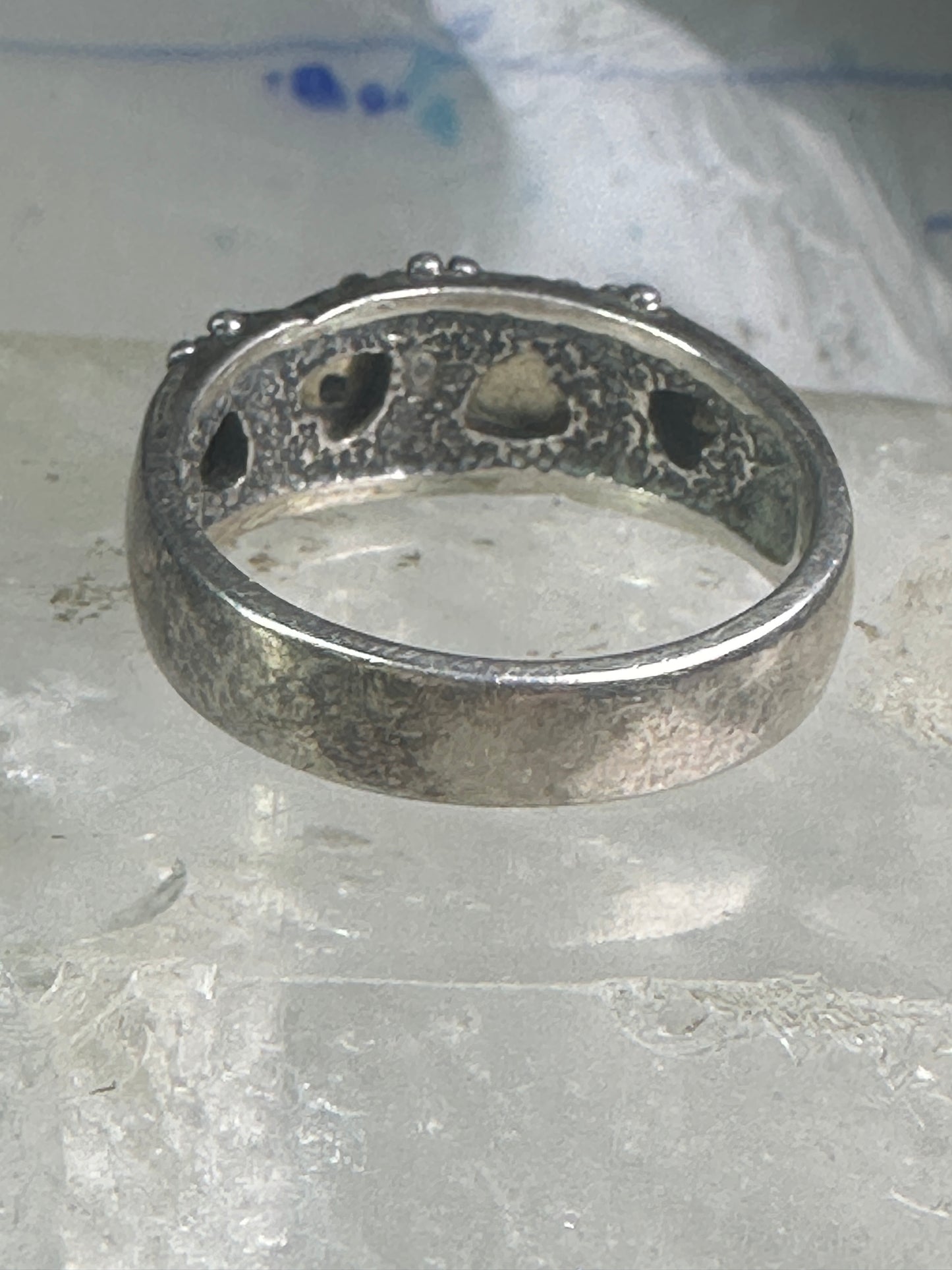 Black Hills Gold Ring wedding leaves band size 13.50 sterling silver women men