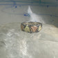 Black Hills Gold Ring wedding leaves band size 13.50 sterling silver women men