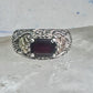 Black Hills Gold ring wedding band garnet leaves size_5.5 sterling silver women