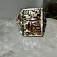 Black Hills Gold ring size 10 band leaves sterling silver women men