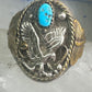Eagle Ring leaves southwesten band size 12.25 sterling silver women men