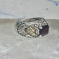 Black Hills Gold ring wedding band garnet leaves size_5.5 sterling silver women