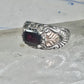 Black Hills Gold ring wedding band garnet leaves size_5.5 sterling silver women