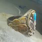 Eagle Ring leaves southwesten band size 12.25 sterling silver women men