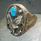 Eagle Ring leaves southwesten band size 12.25 sterling silver women men