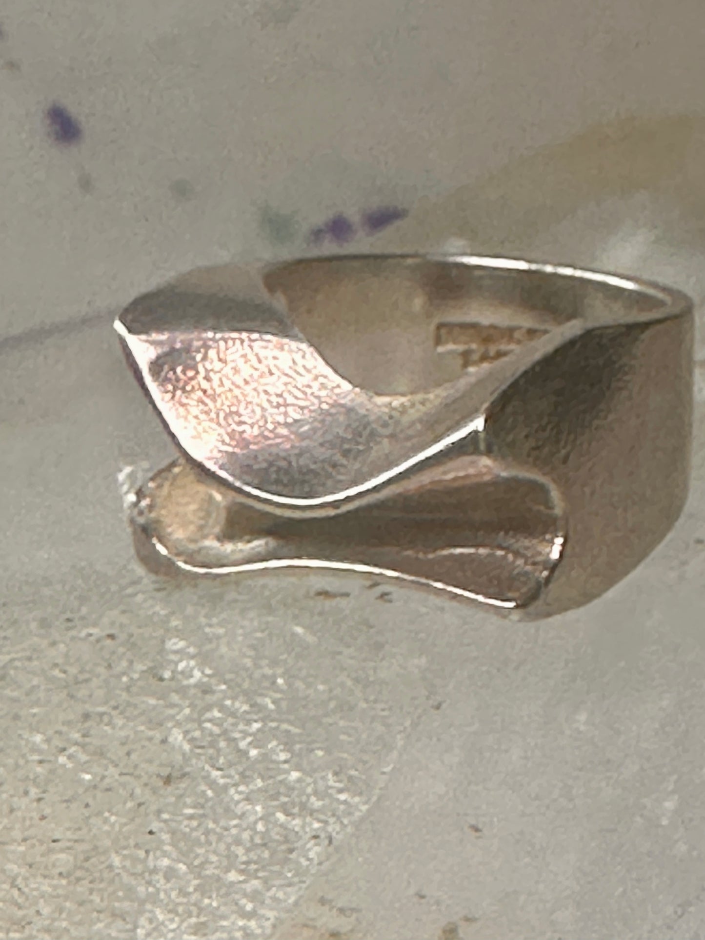 Bjorn Weckstrom ring size 5.50 band sterling silver women circa 1970's