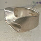 Bjorn Weckstrom ring size 5.50 band sterling silver women circa 1970's