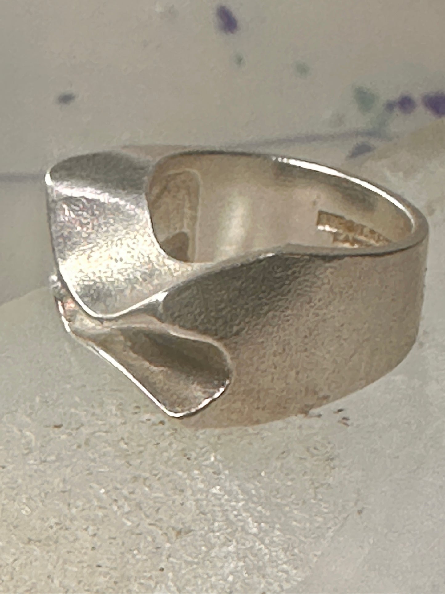 Bjorn Weckstrom ring size 5.50 band sterling silver women circa 1970's