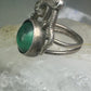 Seahorse ring Malachite size 4 pinky band sterling silver women girls