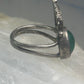 Seahorse ring Malachite size 4 pinky band sterling silver women girls