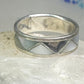 Vintage 2  Zuni rings turquoise Mother of Pearl size 5 SIze 9.5 band sterling silver AS IS
