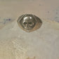 Skull ring size 10.25 Biker band sterling silver women men