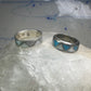 Vintage 2  Zuni rings turquoise Mother of Pearl size 5 SIze 9.5 band sterling silver AS IS