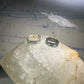 Vintage 2  Zuni rings turquoise Mother of Pearl size 5 SIze 9.5 band sterling silver AS IS