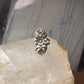 Vintage Squash blossom Navajo Les Baker band size 5.75 sterling silver women&nbsp;