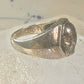 Skull ring size 10.25 Biker band sterling silver women men