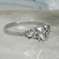 Vintage Sterling Silver Coleman Co Black Hills Gold Cross Heart Ring Size 8.75 925
