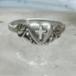 Vintage Sterling Silver Coleman Co Black Hills Gold Cross Heart Ring Size 8.75 925