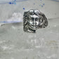 Vintage Lady Face ring band size 6 sterling silver women girl