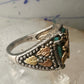 Eagle ring Black Hills Gold Turquoise size 10.25 Inlaid sterling silver men women