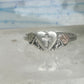 Vintage Sterling Silver Coleman Co Black Hills Gold Cross Heart Ring Size 8.75 925