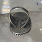 Navajo long ring turquoise size 8 sterling silver women