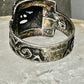 Aztec Face ring Mexican signed JM sterling silver size 9 women men
