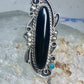Navajo ring long onyx size 6 sterling silver women girls