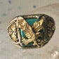 Eagle ring Black Hills Gold Turquoise size 10.25 Inlaid sterling silver men women