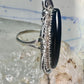 Navajo ring long onyx size 6 sterling silver women girls