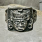 Aztec Face ring Mexican signed JM sterling silver size 9 women men