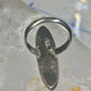 Navajo long ring MOP size 6 sterling silver women girls
